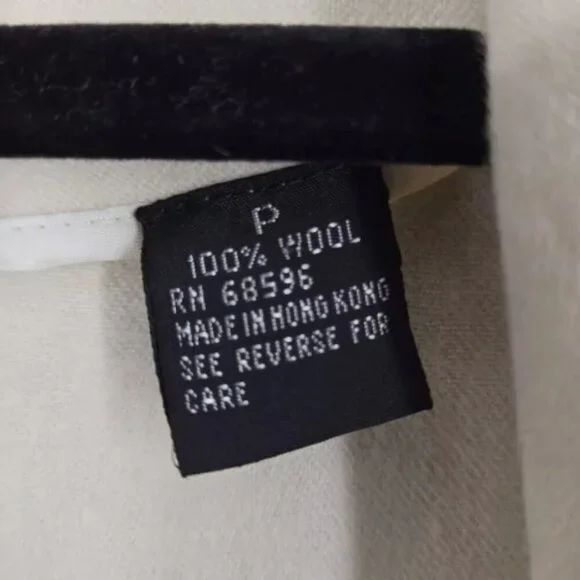 Vintage DKNY Womens Runway Collection Wool White Fruit Blazer Jacket XS Small - Picture 5 of 7